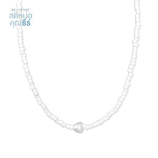 清醒点泰尔先生Phuwin普明同款项链PondPhuwin白色米珠爱心毛衣链