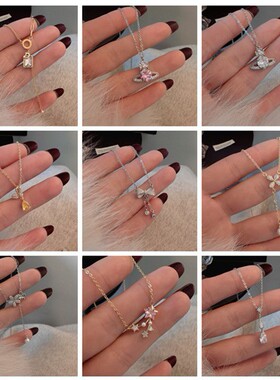 2026年爆款简约轻奢风项链戒指锁骨链套装时尚通勤百搭款合集