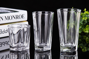 包邮欧式五角酒店水杯杯子家用餐杯无色透明玻璃杯日常小新送礼