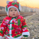 中国风拜年服 棉衣2023年新款 儿童花棉袄东北大花袄套装 宝宝冬季