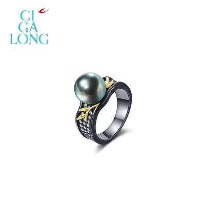 CIGALONG龙梓嘉夜照花灯和田玉项链耳钉S925梨满园新中式珠宝