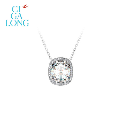 CIGALONG龙梓嘉花窗白水晶项链耳钉戒指东方悠然新中式珠宝