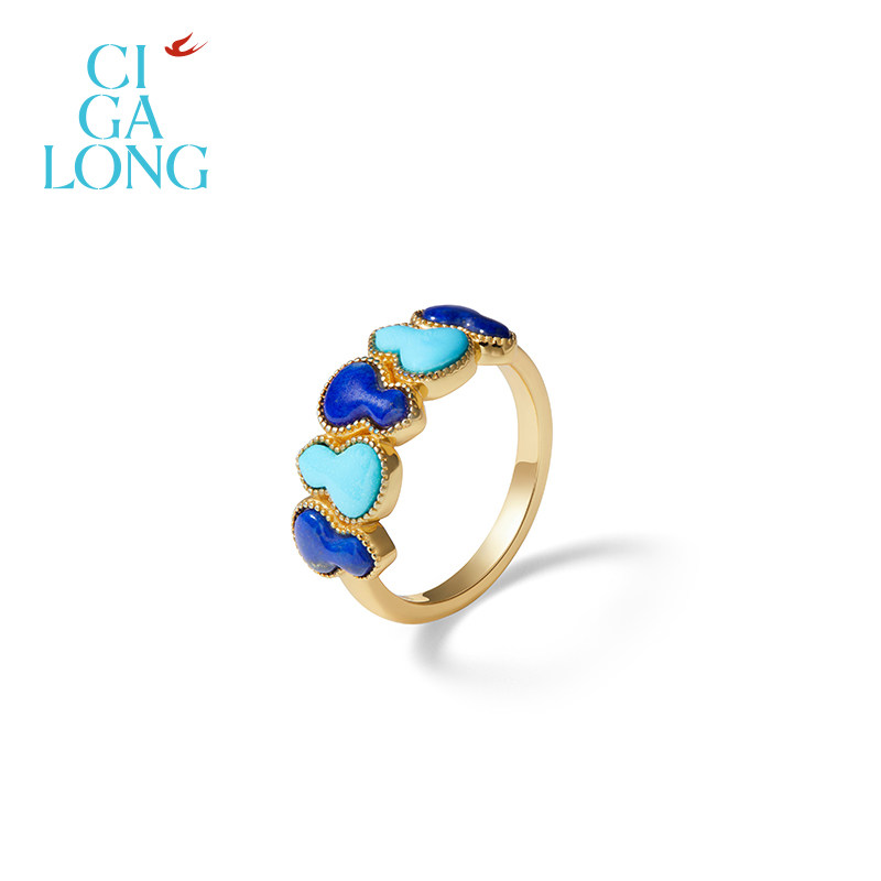 CIGALONG龙梓嘉福禄双至绿松石手链项链耳钉戒指新中式珠宝礼物,珠宝/钻石/翡翠,手饰,淘宝优惠券,粉丝福利购,淘宝优惠卷