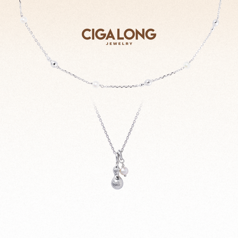 CIGALONG龙梓嘉宝葫芦珍珠项链新品原创新中式珠宝