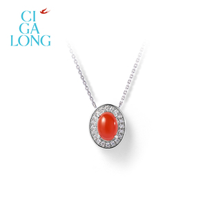 CIGALONG龙梓嘉燕归南红项链耳钉戒指原创新中式 珠宝新年礼物