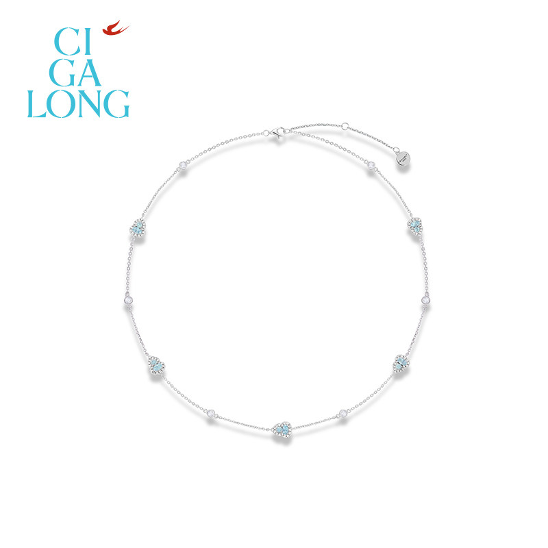 [新品]CIGALONG龙梓嘉珍宝葫芦海蓝宝五福手链项链新中式珠宝