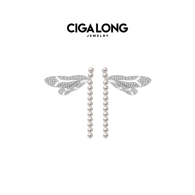 CIGALONG小蜻蜓珍珠新中式饰品