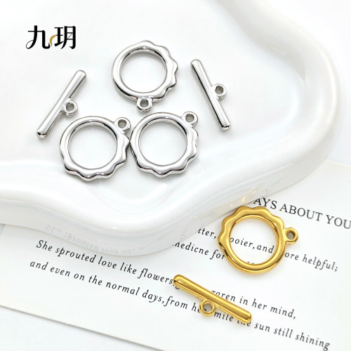 水波纹OT扣真空电镀保色饰品扣