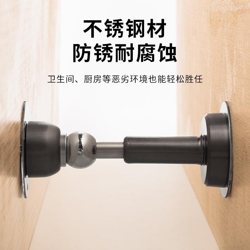 液压缓冲加长门吸不锈钢免打孔门挡器防撞门碰玻璃门阻器静音门吸