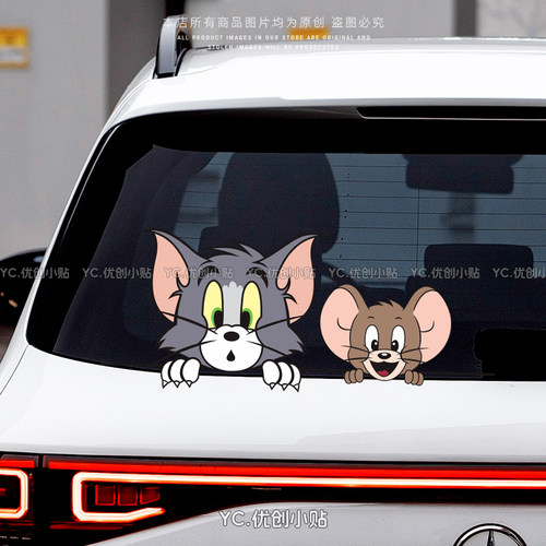 猫和老鼠卡通贴纸防水