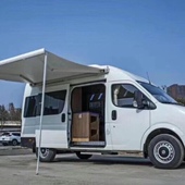 杭州厂家直销大通全顺房车侧边帐户外铝合金电动伸缩折叠遮阳雨蓬