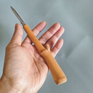 老楠竹竹枝茶刀手里剑纯手工茶针六君子茶道配件一物一图