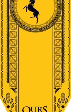 权力的游戏Game of Thrones旗帜48*150cm拜拉席恩家族旗Baratheon