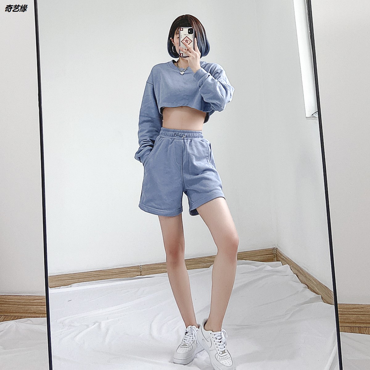 欧美运动短裤女夏季宽松直筒高腰显瘦小个子ins休闲五分裤卫裤潮在类目 女装/女士精品, 裤子, 休闲裤中 - 来自Buy2taobao.com提供专业的淘宝代购服务