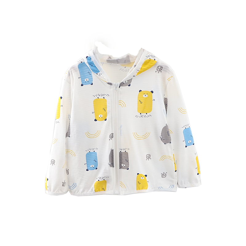 纯棉防晒服薄款透气儿童防晒衣男女童婴儿宝宝夏季外套皮肤衣小孩