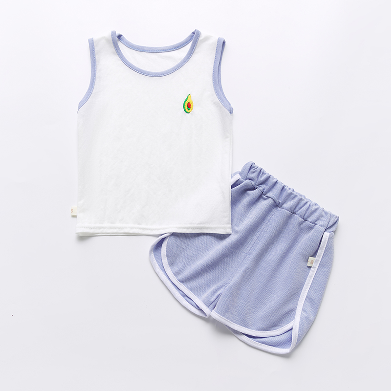 冰丝运动款男童宝宝无袖夏装