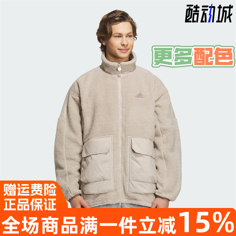 阿迪达斯简约训练加绒透气