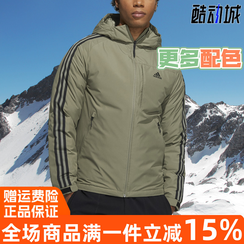 阿迪达斯专柜正品户外保暖羽绒服