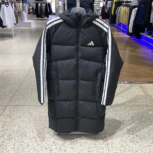 Adidas阿迪达斯长款羽绒服男装冬季新款运动服保暖休闲外套KC2498