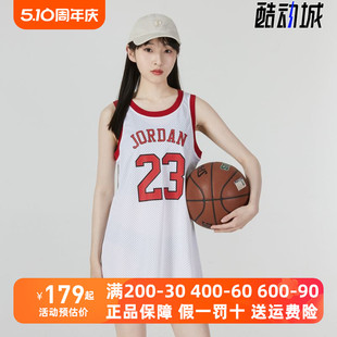 JORDAN中长款 100 无袖 2022夏季 新款 耐克女装 T恤连衣裙DO5030 Nike