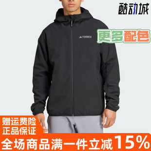 IY0091 阿迪达斯男装 TERREX户外软壳连帽夹克 新款 IY0092 2024冬季
