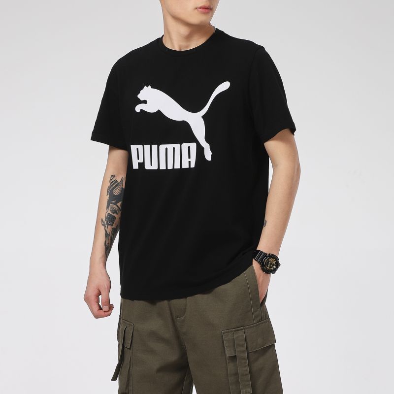 PUMA/彪马男装上衣2024秋季新款运动休闲经典短袖T恤532279-01-02图片