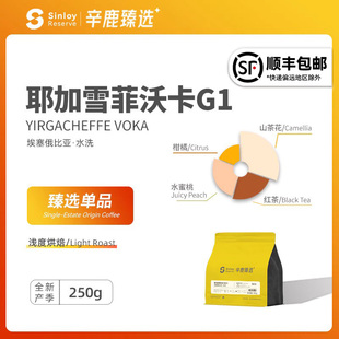 可现磨250g 埃塞俄比亚耶加雪菲沃卡G1 精品咖啡豆 SinloyReserve