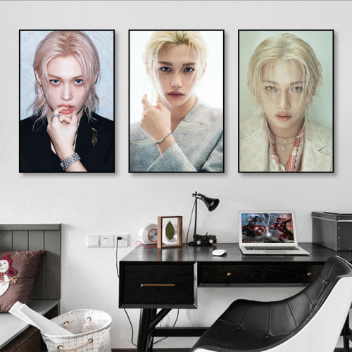 Felix Lee李龙馥装饰画Stray Kids韩国歌手明星挂画卧室房间壁画
