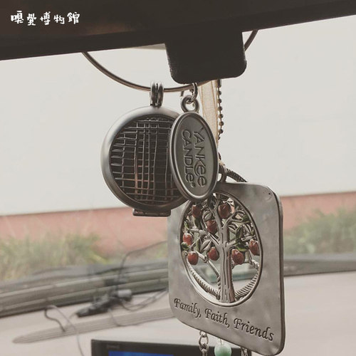 美国进口Yankee Candle 扬基汽车香薰挂环后视镜装饰送替换香片