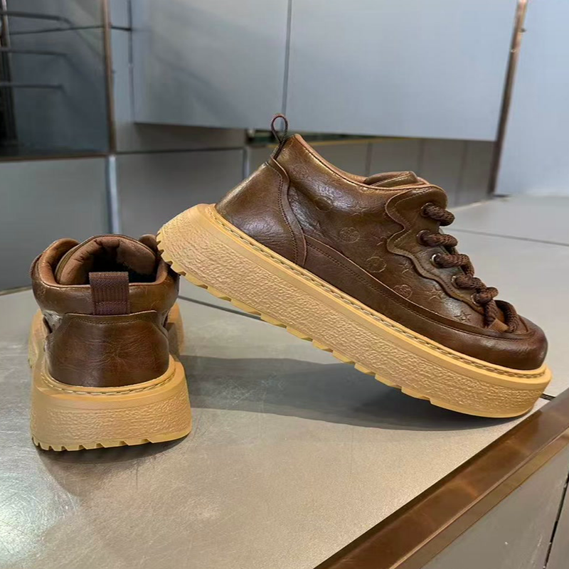 欧洲站复古切尔希烟筒短靴男士马丁靴加绒保暖增高厚底快手同款鞋,流行男鞋,时尚休闲鞋,淘宝优惠券,粉丝福利购,淘宝优惠卷