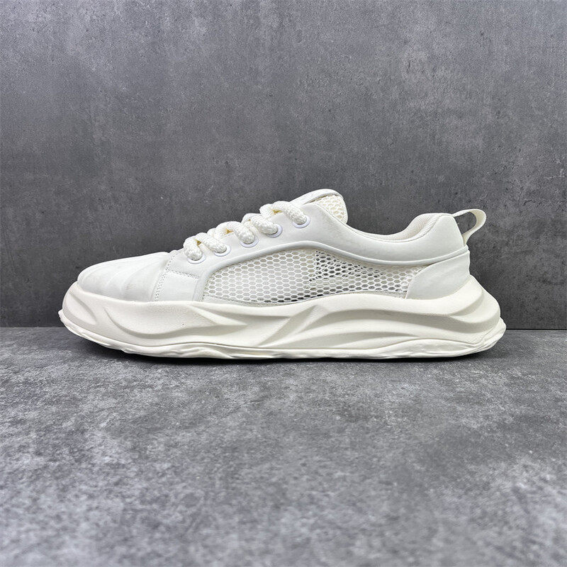 青少年男鞋2025新款透气百搭小白鞋厚底增高运动鞋潮流休闲老爹鞋,流行男鞋,时尚休闲鞋,淘宝优惠券,粉丝福利购,淘宝优惠卷