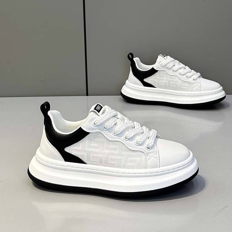 男鞋2026夏季新款时尚休闲鞋网面透气厚底舒适潮流运动百搭小白鞋,运动鞋new,运动休闲鞋,淘宝优惠券,粉丝福利购,淘宝优惠卷
