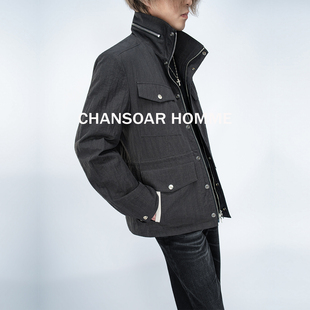 CHANSOAR M65猎装立领工装轻盈夹克男多口袋拉链外套男都市新贵