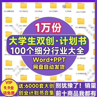 大学生创新创业大赛项目计划书大创申报书ppt小挑申请书word模板