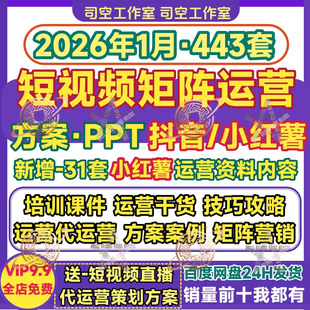 企业短视频矩阵PPT 代运营方案例分析抖音快手视频号营销策划培训
