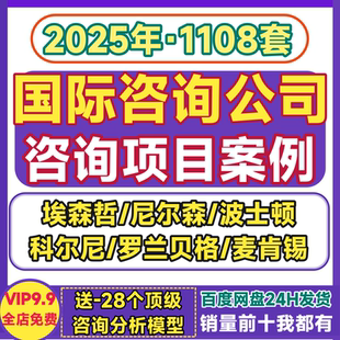 咨询项目案例 报告埃森哲波士顿罗兰贝格麦肯锡尼尔森战略方案PPT