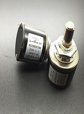 534-1-1 多圈线绕电位器 工业电位器 100K 柄长20MM 阻值齐全