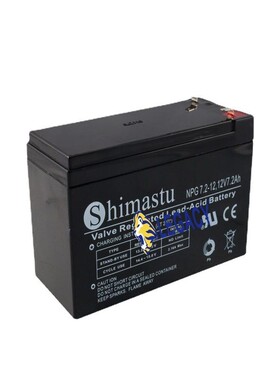 SHIMASTU蓄电池 NP7-12 12V 7AH 消防警报系统 门禁 UPS内置电池