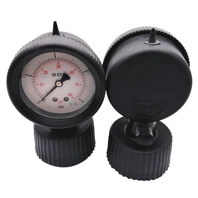 昌奇63mm隔膜式压力表 pp隔膜压力表耐酸碱 chemical pump