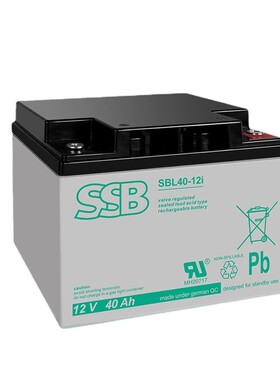德国SSB蓄电池SBL40-12i 12V40AH应用于UPS 直流屏 机房设备 机房