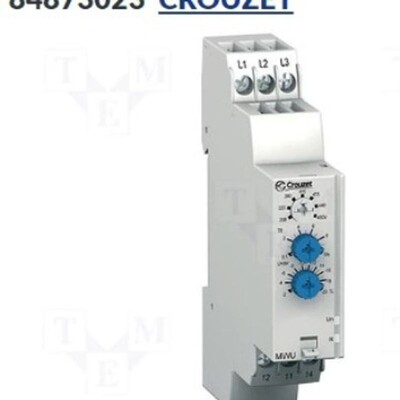 CROUZET 84873023 电压监测继电器; 相序欠电压相位故障