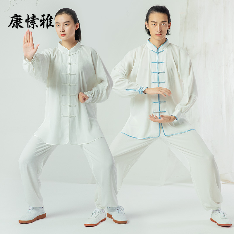 莫代尔太极服男女中国风武术运动中老年团体比赛练功