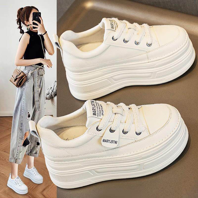 香港2025夏季新款多用途厚底流行透气网眼运动板鞋