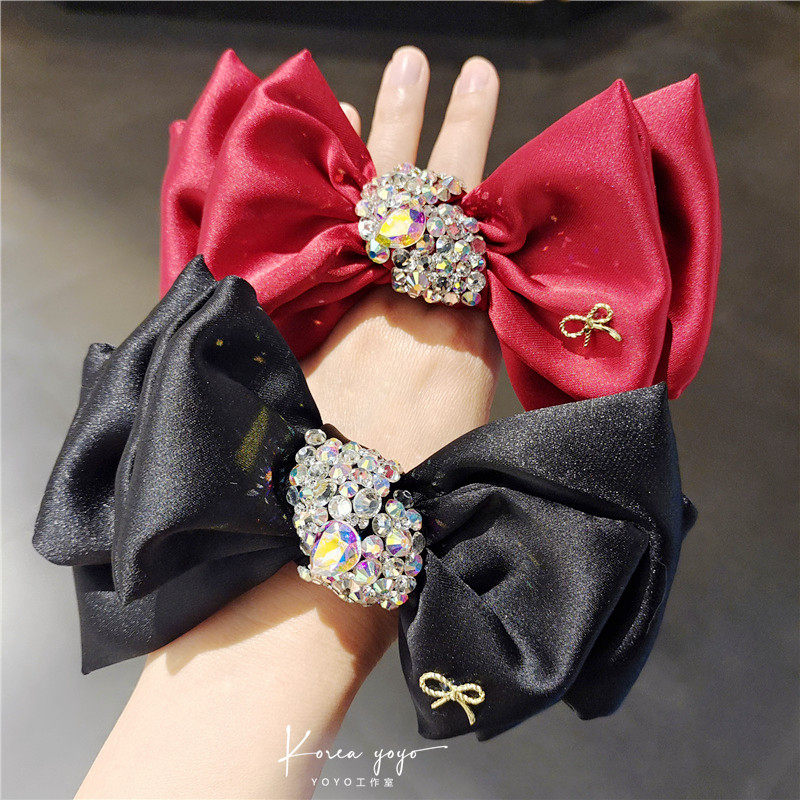 高级感进口水钻粗发绳蝴蝶结布艺宽头绳扎头发橡皮筋发饰头饰,饰品/流行首饰/时尚饰品新,发饰,淘宝优惠券,粉丝福利购,淘宝优惠卷