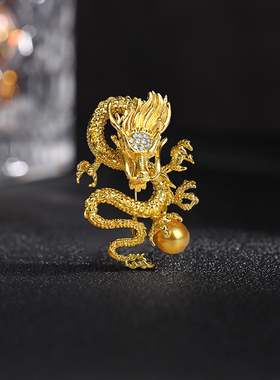 中国风生肖龙胸针胸花