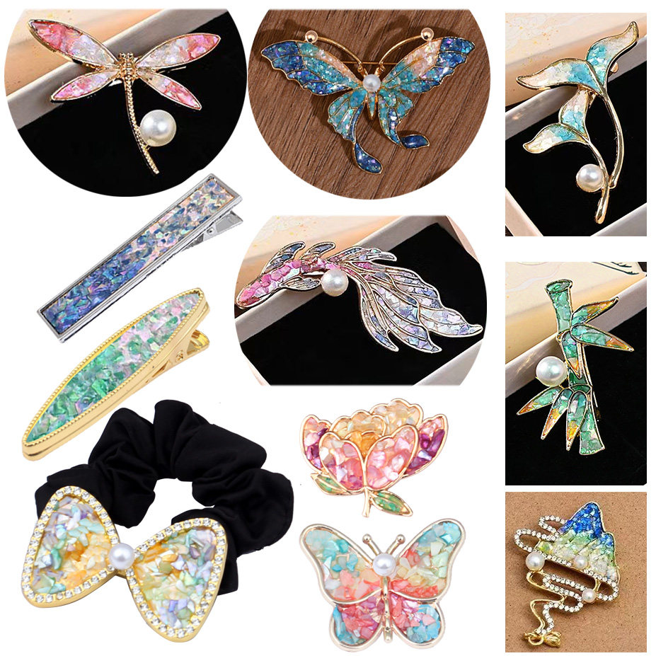 非遗螺钿手工胸针 材料包贝壳片锦鲤发夹配件文创工艺礼品DIY饰品,饰品/流行首饰/时尚饰品新,其他DIY饰品配件,淘宝优惠券,粉丝福利购,淘宝优惠卷