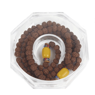 文玩亚克力手串佛珠盒子圆形密封透明展示手镯礼品首饰包装收纳盒