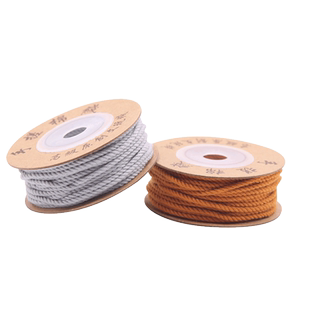 文玩手搓棉线麻色银灰佛珠手串手链星月金刚菩提绳子项链棉绳流苏