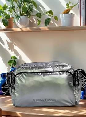 Bimba y lola爆款相机包 现货女士单肩包 尼龙字母斜跨包小方包