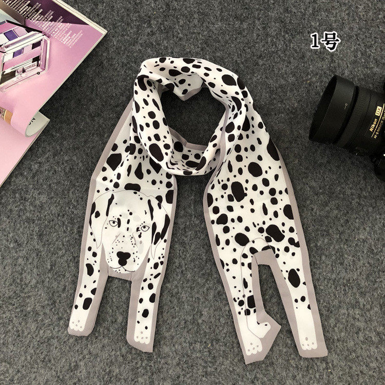 120cm超长印花斜纹丝巾发带飘带头巾绑包包手柄丝带女士领巾围巾